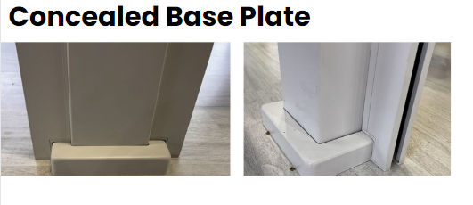 concealed base plate