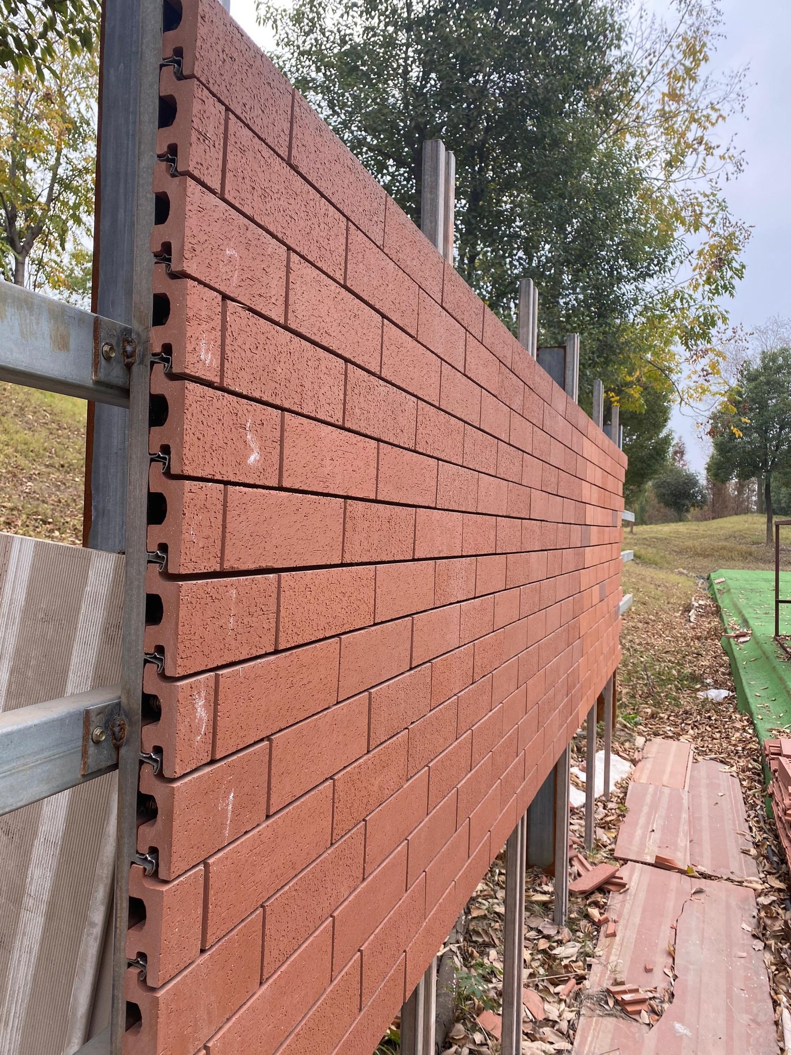 Brick With Dry Cladding System
